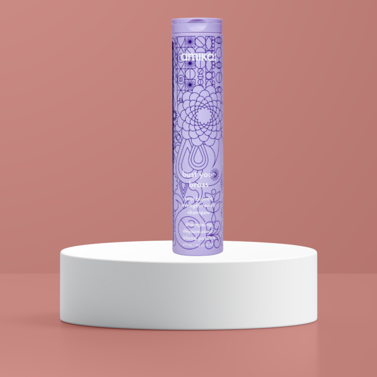 Amika Bust Your Brass Cool Blonde Repair Shampoo