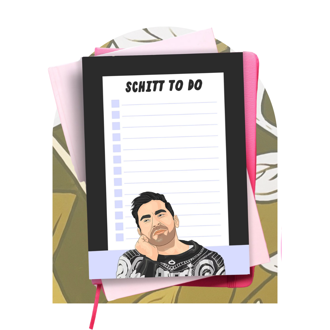 PopCultPaper Schitt to do Notepad