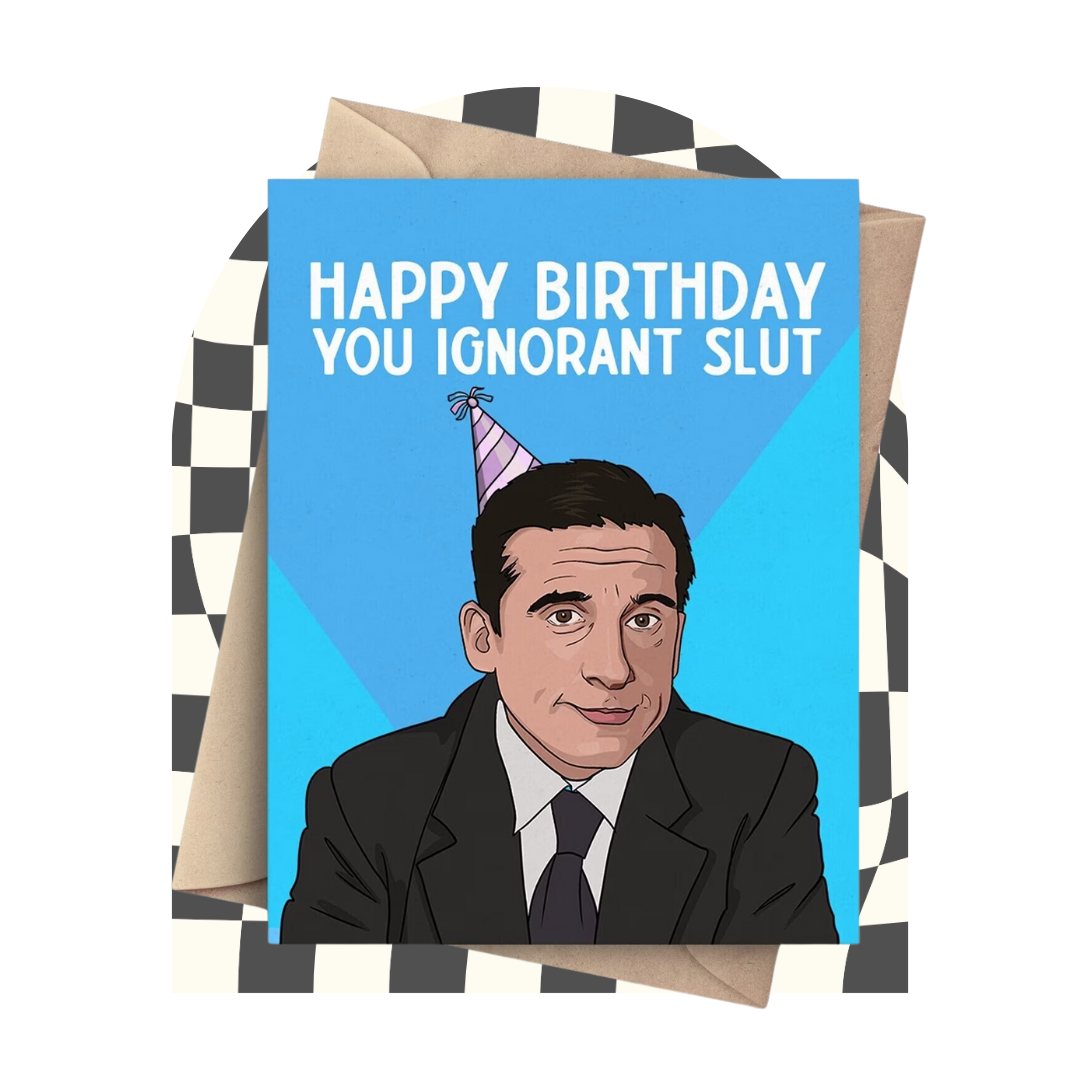 PopCultPaper Michael Scott Birthday Card