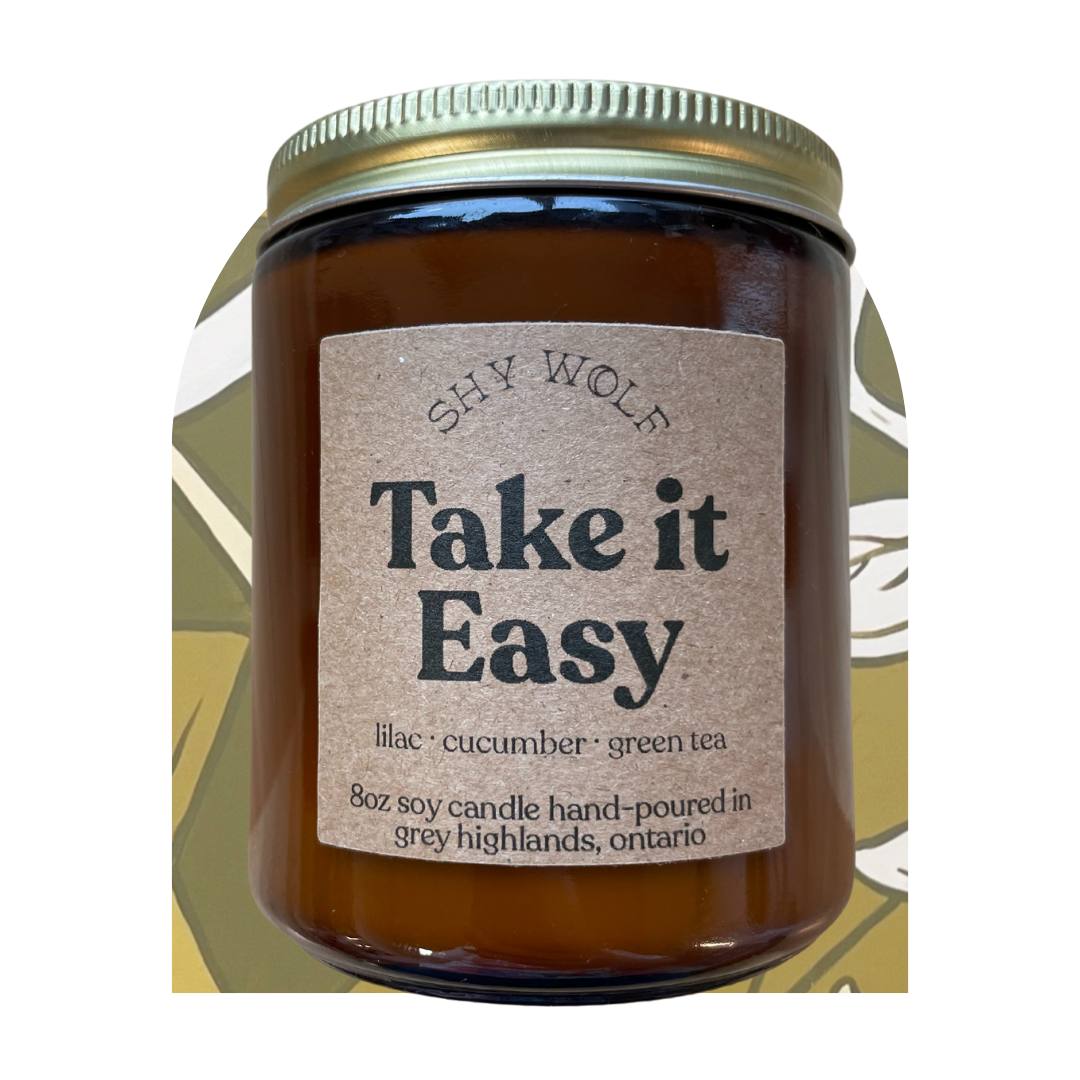 Shy Wolf Take It Easy Candle
