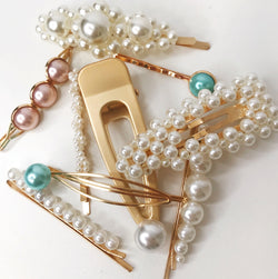 Pearl Barrettes